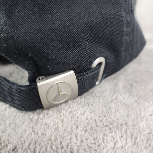 Black Mercedes-Benz Adjustable Baseball Cap Embroidered - Picture 6 of 11